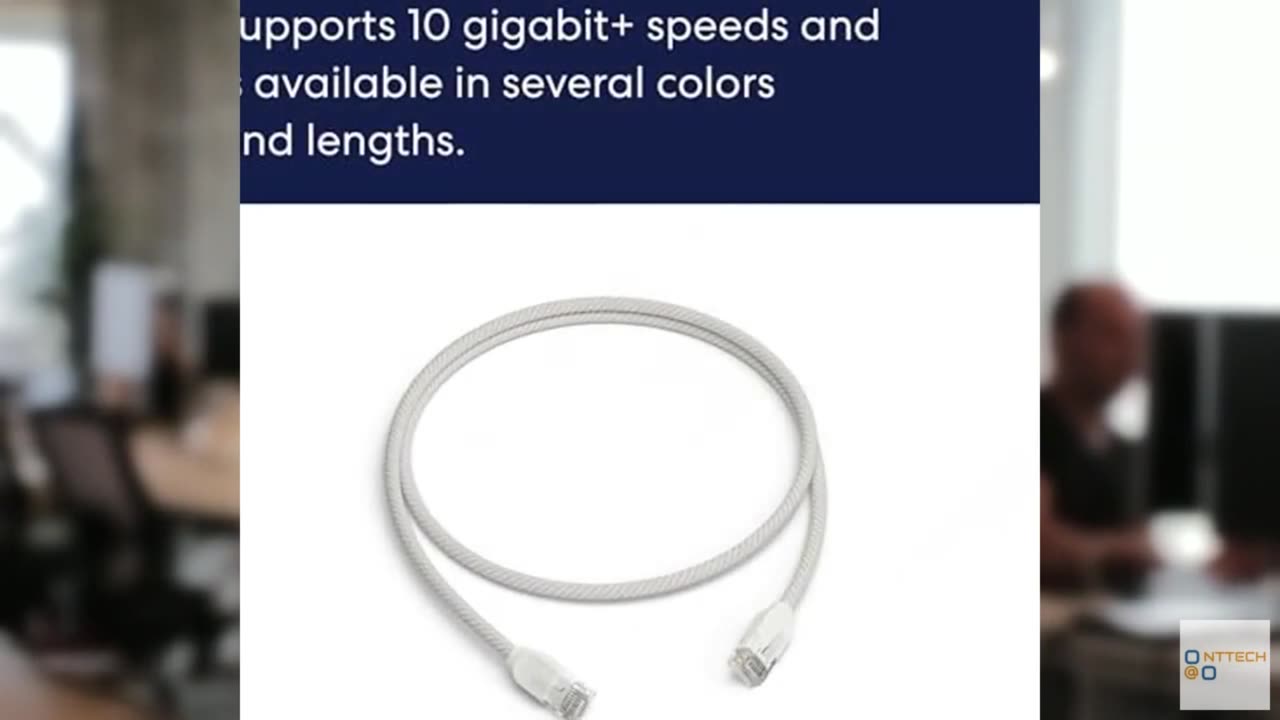 Amazon eero CAT6a Ethernet cable - Supports 10 gigabit+ speeds, 3 foot, 1-pack,