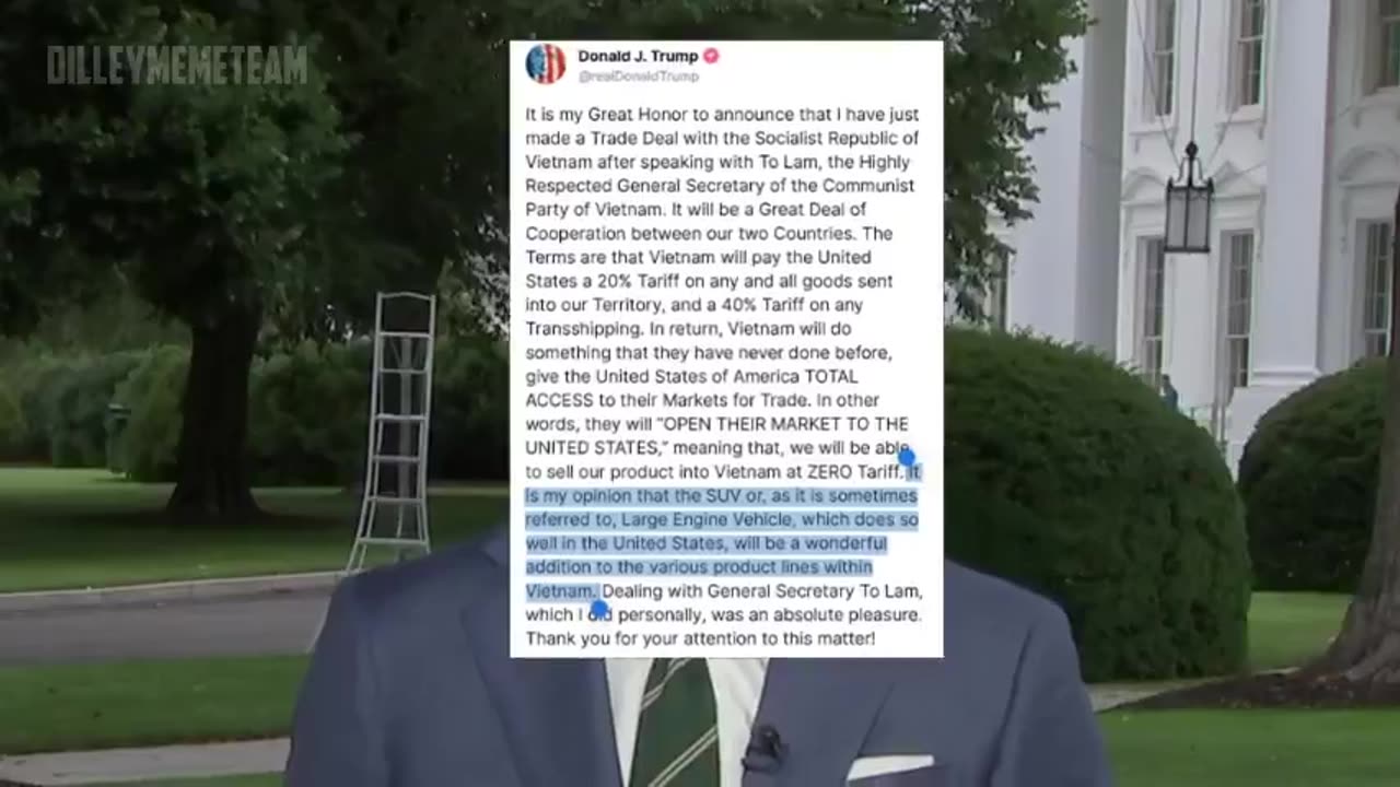 MoAndHisBalls - POTUS Shows us The Art of The Deal 🇺🇸🚙➡️🇻🇳