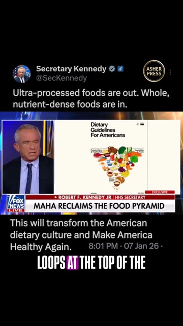 HHS SECRETARY KENNEDY SPEAKS ABOUT THE NEW DIETARY GUIDELINES PROPOSED BY THE FDA