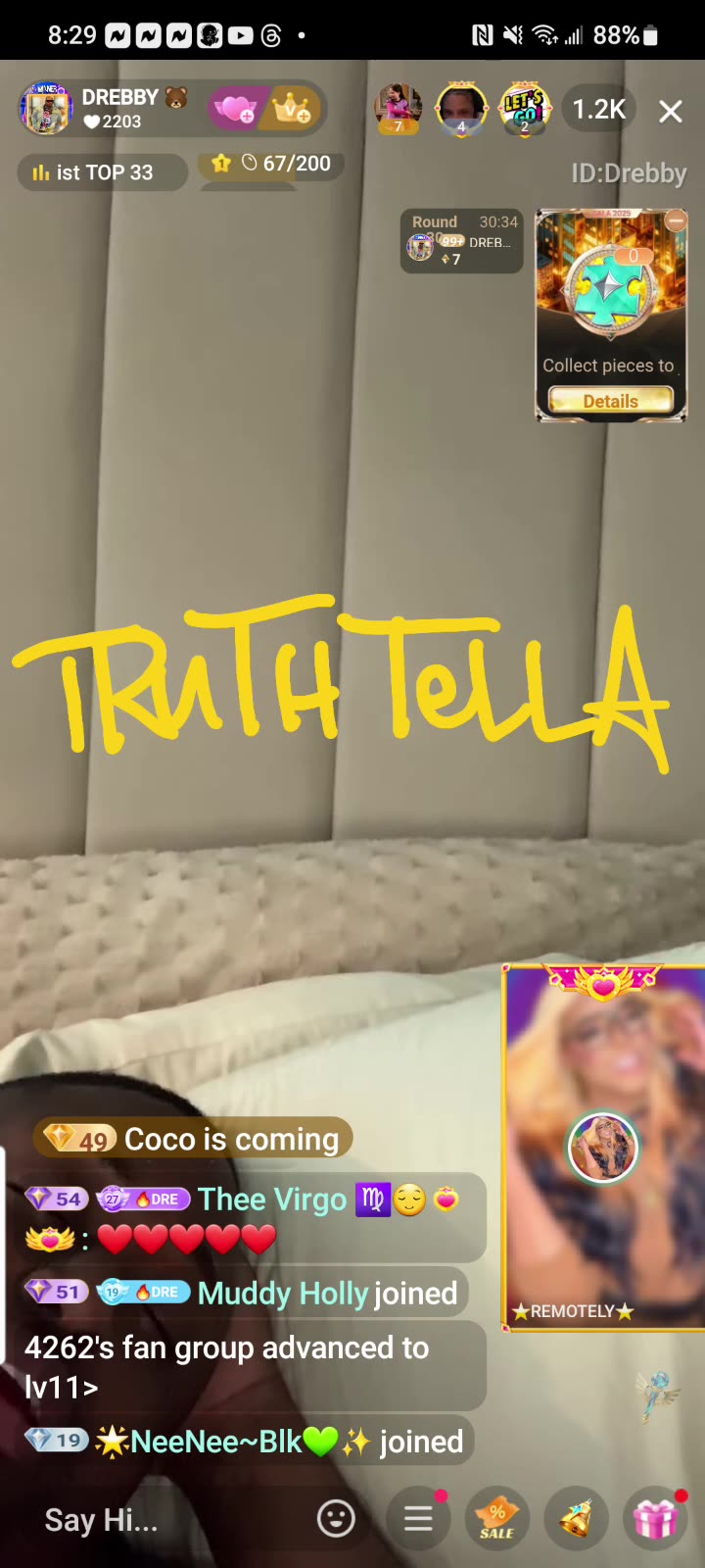 DREBABY MORNING LIVE WITH REMOTELY REVIEW IN HIS BOX