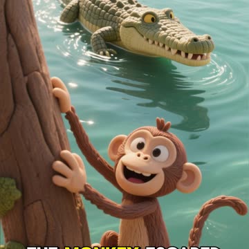 The Monkey and the Crocodile | Long English Moral Story
