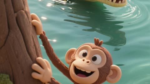 The Monkey and the Crocodile | Long English Moral Story