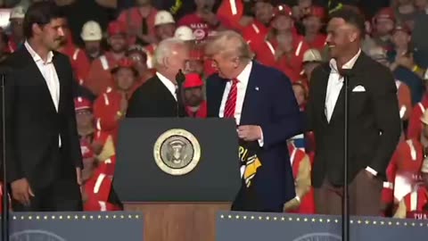 President Trump gets a stealers jersey