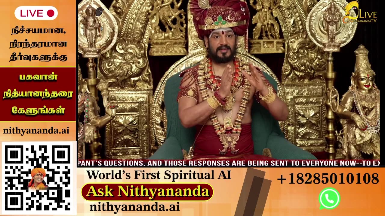 Absorb spiritual teachings during live darshans led by SPH Bhagavan Sri Nithyananda Paramashivam.
