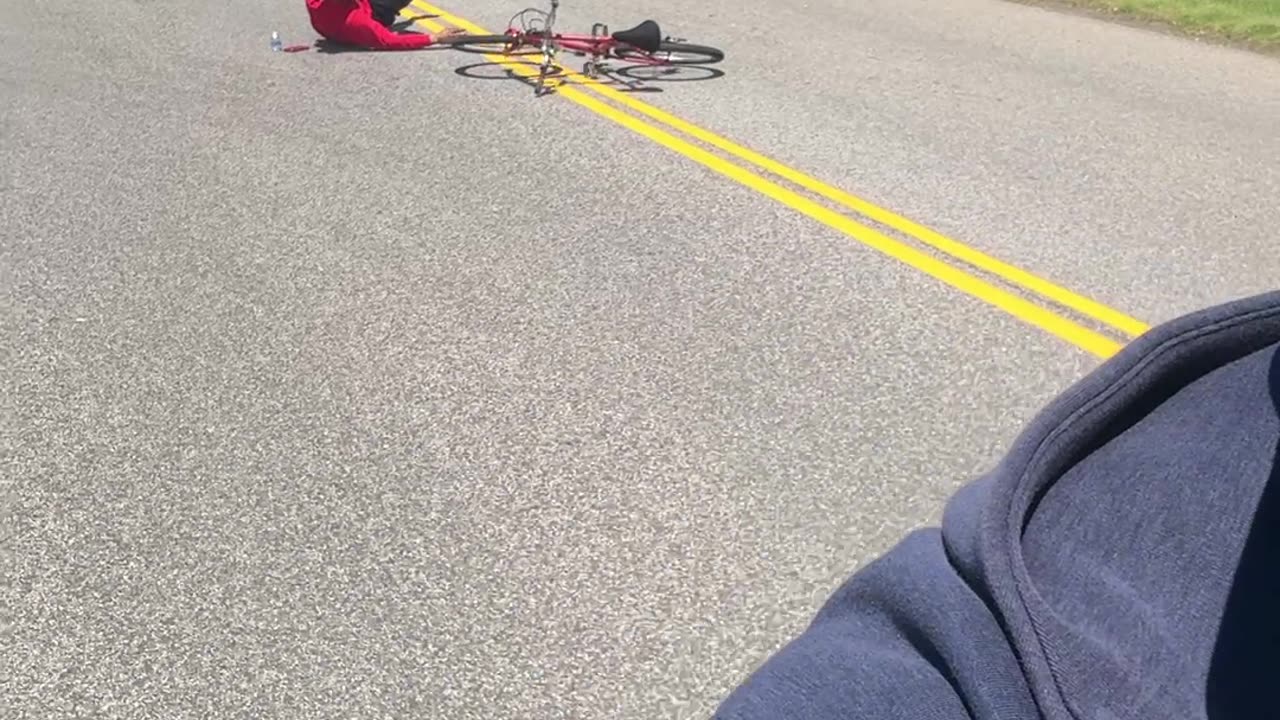 Unc Fails Wheelie on Bicycle