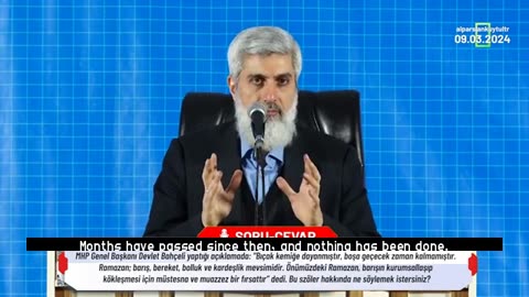 Regarding Bahceli's statement on Palestine