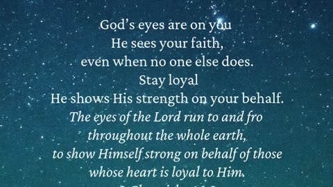 God Sees Your Faith