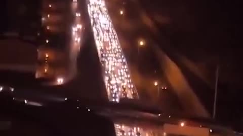 Civilians flood out of Tehran tonight, as President Trump issued an order to evacuate the city