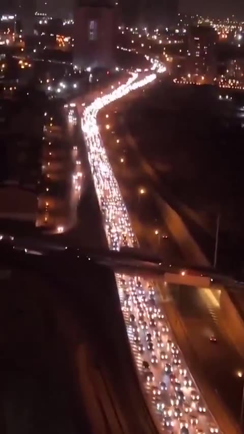 Civilians flood out of Tehran tonight, as President Trump issued an order to evacuate the city
