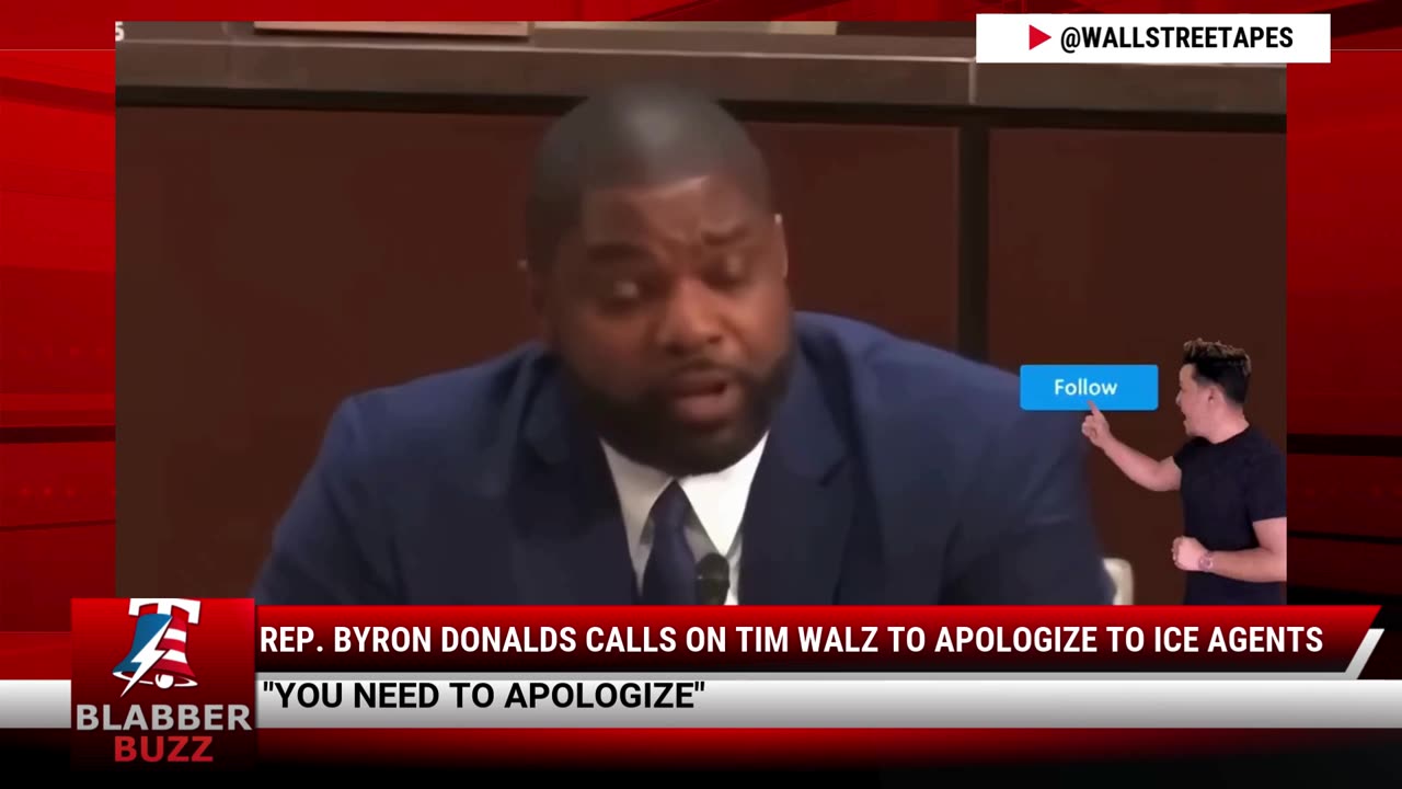 Rep. Byron Donalds Calls On Tim Walz to Apologize To ICE Agents