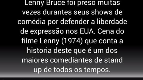 Lenny Bruce - Stand Up: O poder das palavras e a censura.
