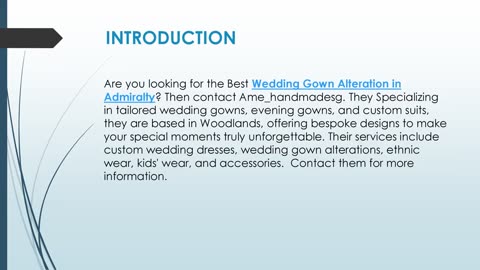 Best Wedding Gown Alteration in Admiralty