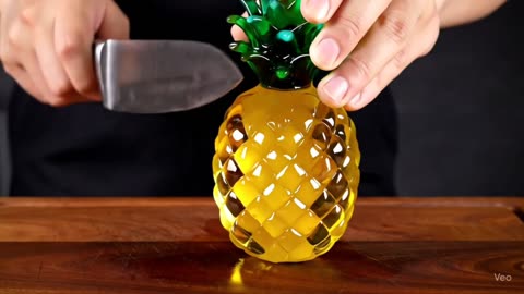 Satisfying Cutting Glass Fruits ASMR video