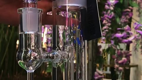 15" Freezable Glycerin Beaker Glass Bubbler with 45-Degree Condenser & Matrix Perc #bongguy #420