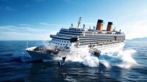 The ship broke up after hitting the ice.#ship