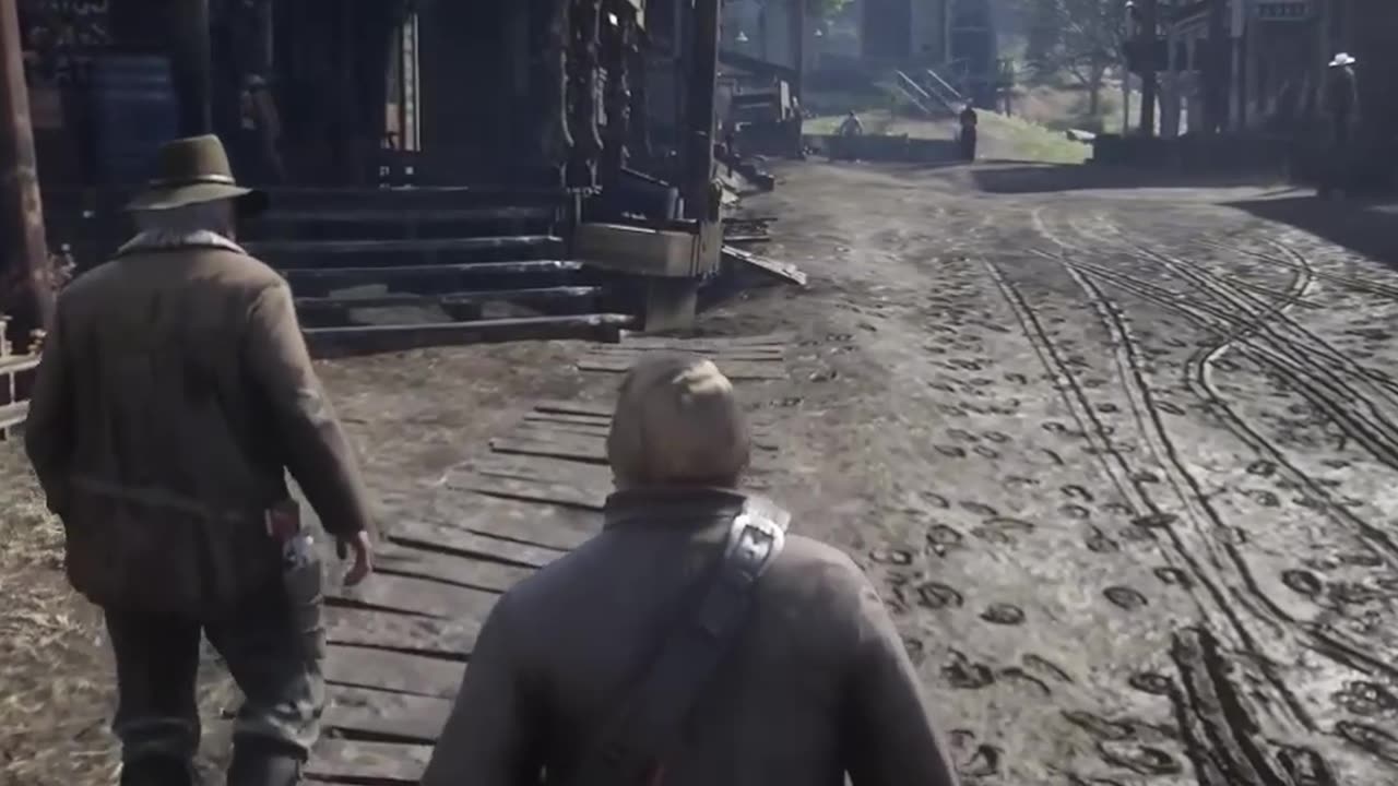 RDR Story "Funny Scene" in Valentine with Arthur Morgan