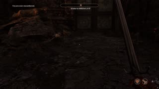 Oblivion remastered: Moving slowly looking for loot and Martin