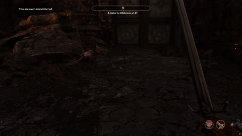 Oblivion remastered: Moving slowly looking for loot and Martin