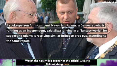 Sliwa. Bribes Offered to Quit NYC Mayoral Race