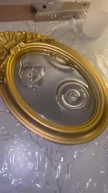 Time freezing water drops
