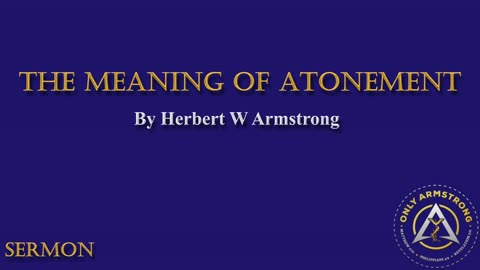 The Meaning of Atonement- 1980