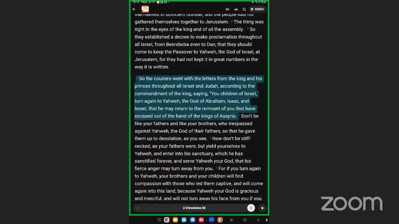 Aug 1st, Day 213 - RERUN FROM 2024 - Reading The One Year Bible Together