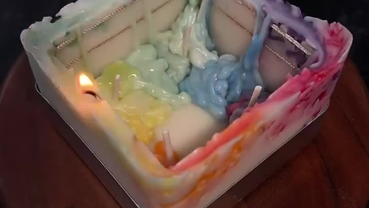 Spiral candle melting So awesome 🤩