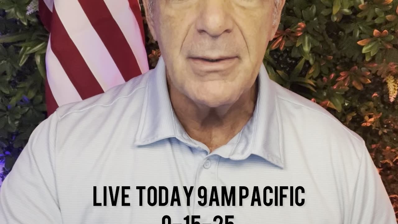 Live Today 9am Pacific on Rumble, X, YouTube, and Facebook!s