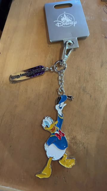 Disney Parks Donald Duck Metal Keychain #shorts
