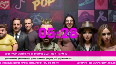 JURY ROOM LIVE Every Tuesdays LIVE at 12pm EST