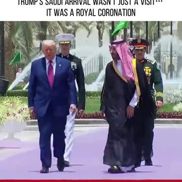 Trump Saudi Arrival | Royal Coronation | Best Welcoming Ever