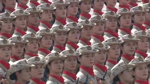 CHINA FEMALE MILIYRY PARADE / 2025 China Victory Day Parade