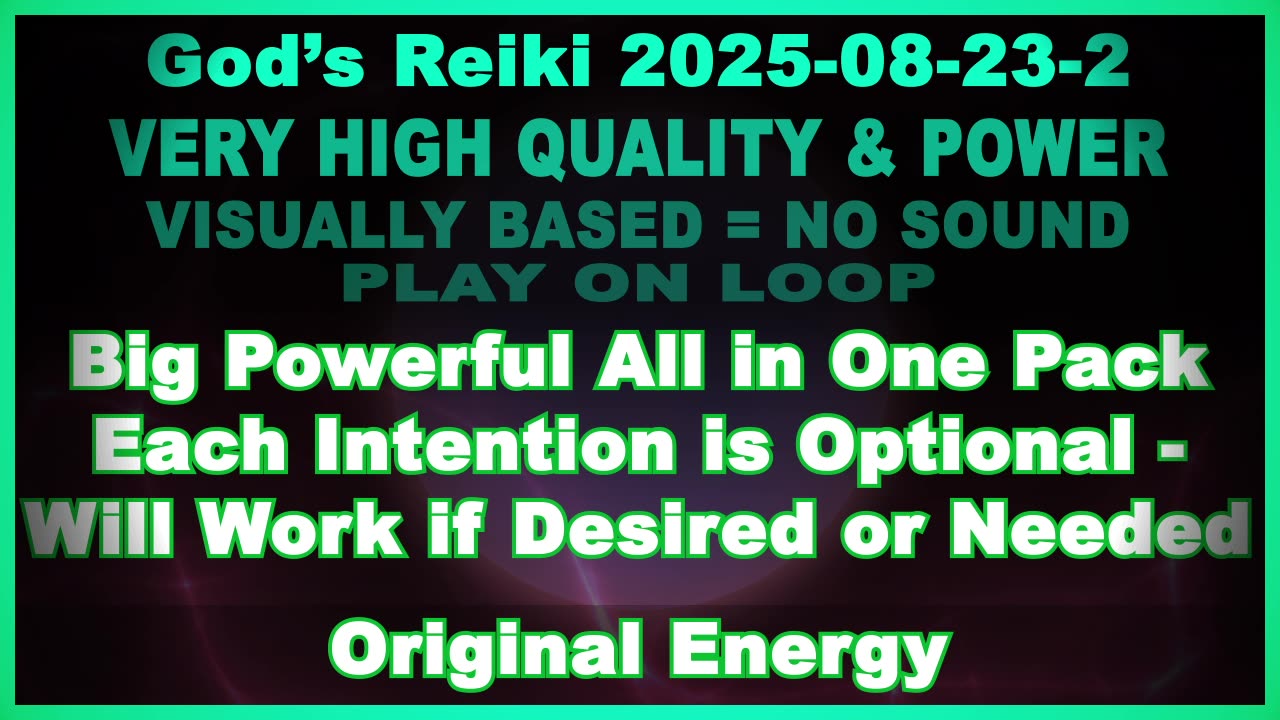 God's Reiki | Big Powerful All in One Pack - 38 Optional Intentions