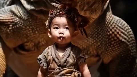 AI Vizualization animals with kids
