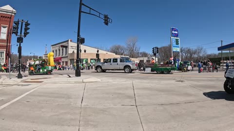 New London, Wi St. Patrick's Day Parade March 22 2025 (silent video)