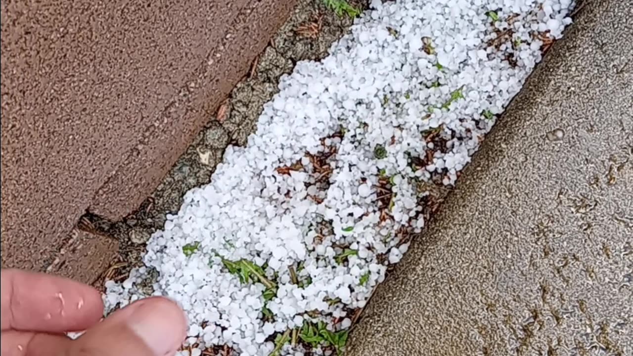Hail in southern California