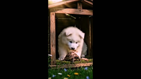 puppy save turtle life & rescue