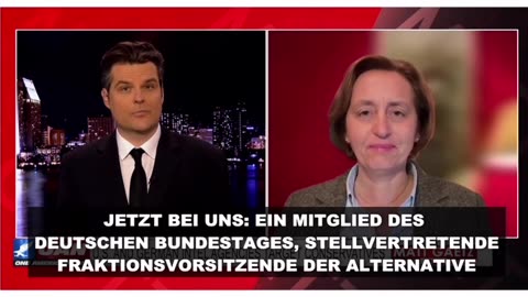 Beatrix von Storch AfD bei der Matt Gaetz Show in Amerika