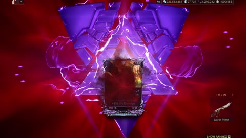 1 million Kuva spent on Latron Riven. Warframe
