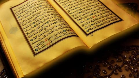 Quran with chime and rain