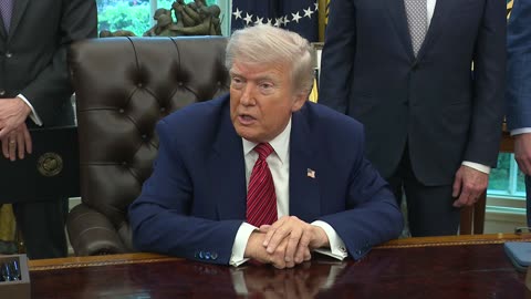 President Trump Signs Executive Orders in the Oval Office, May 23, 2025