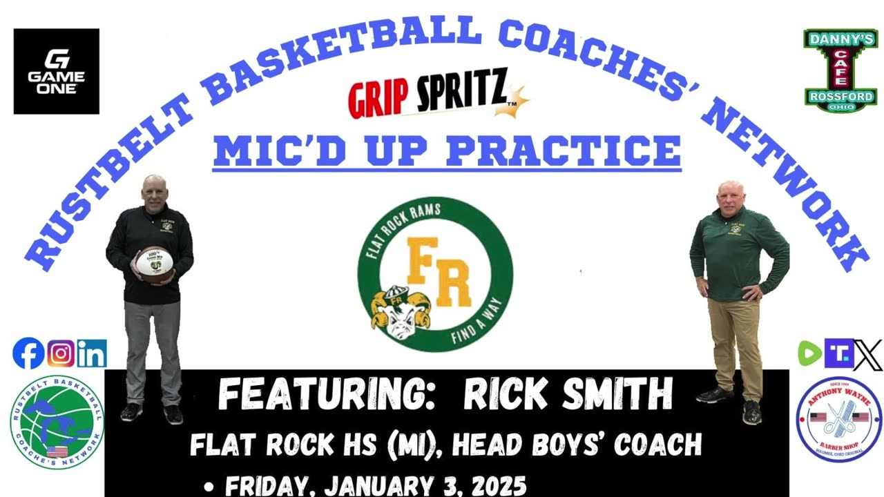 Mic'd-Up Practice Session: Flat Rock HS (MI), Rick Smith, Head Coach