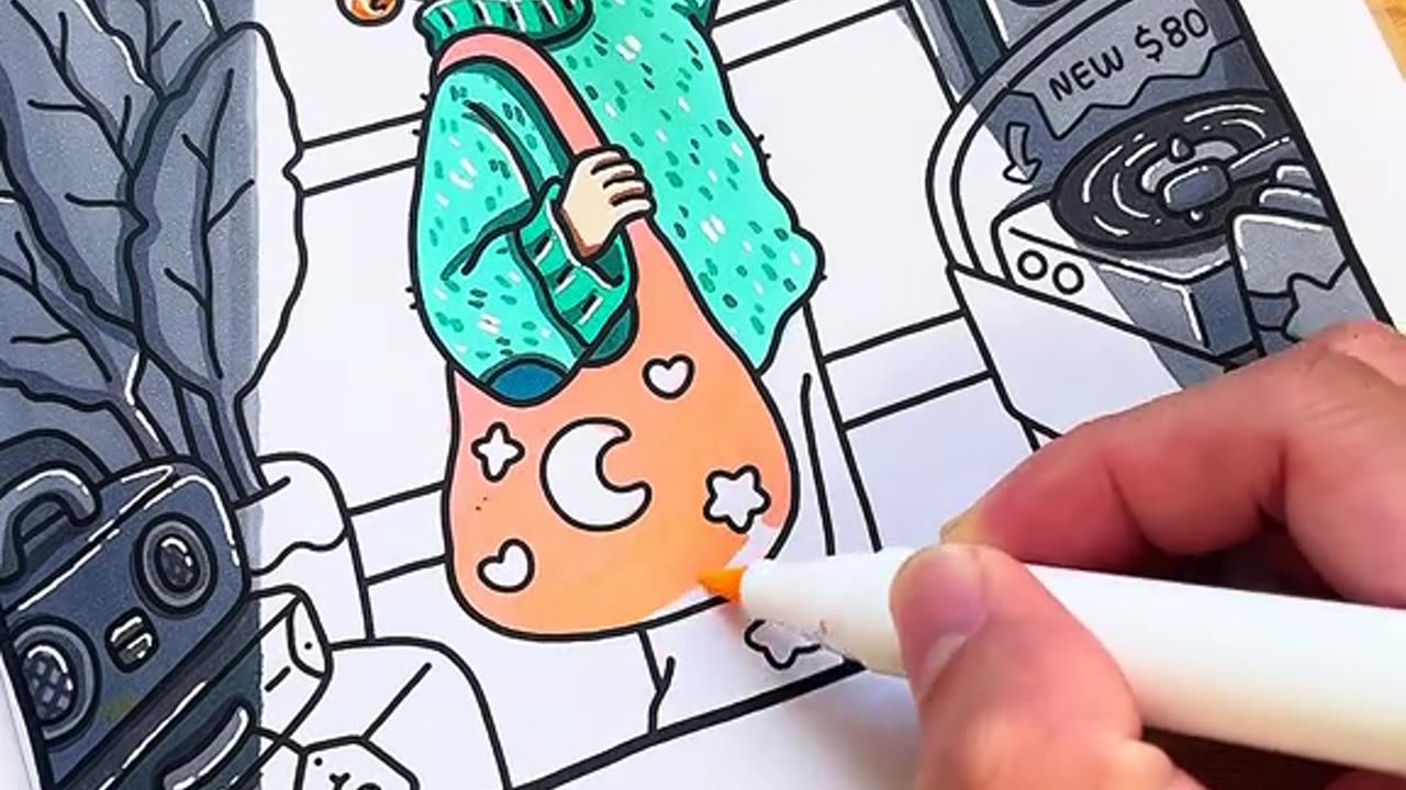 A Wholesome Escape: Unplug & De-Stress with Our New Cozy Coloring Book!