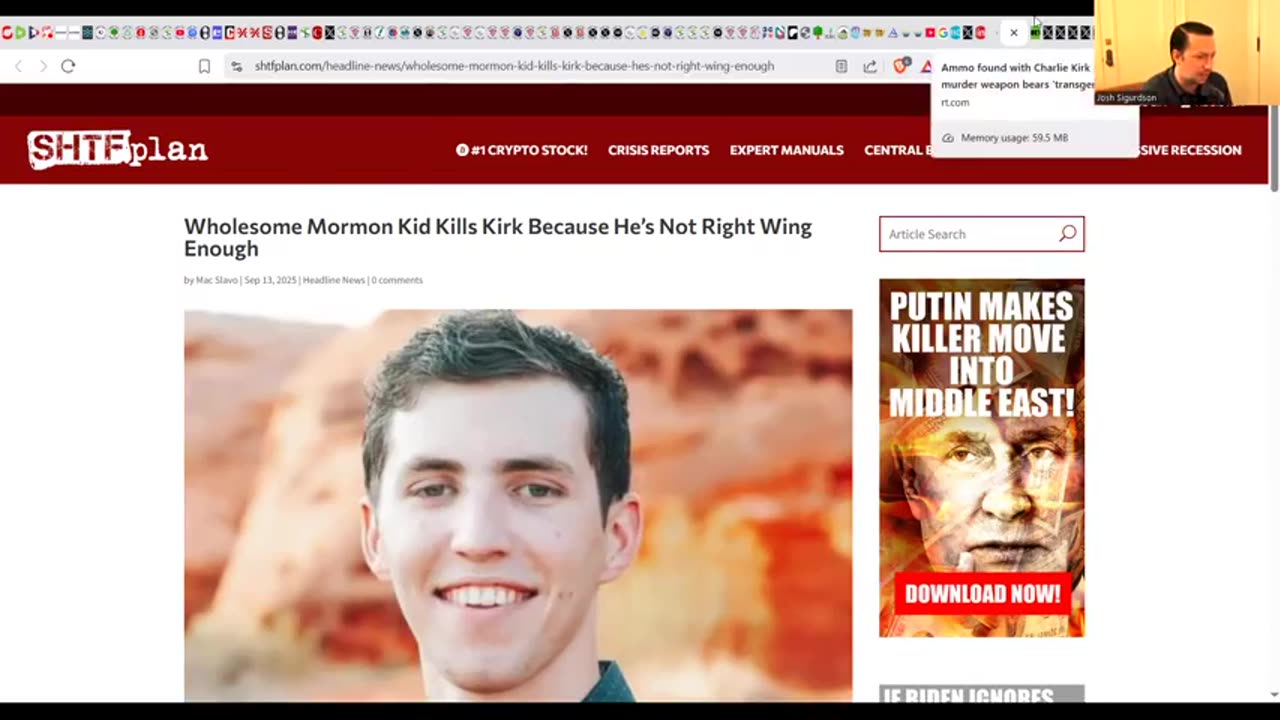 CHARLIE KIRK SHOOTING PSYOP! - WHAT DOESN'T ADD UP & WHO BENEFITS?