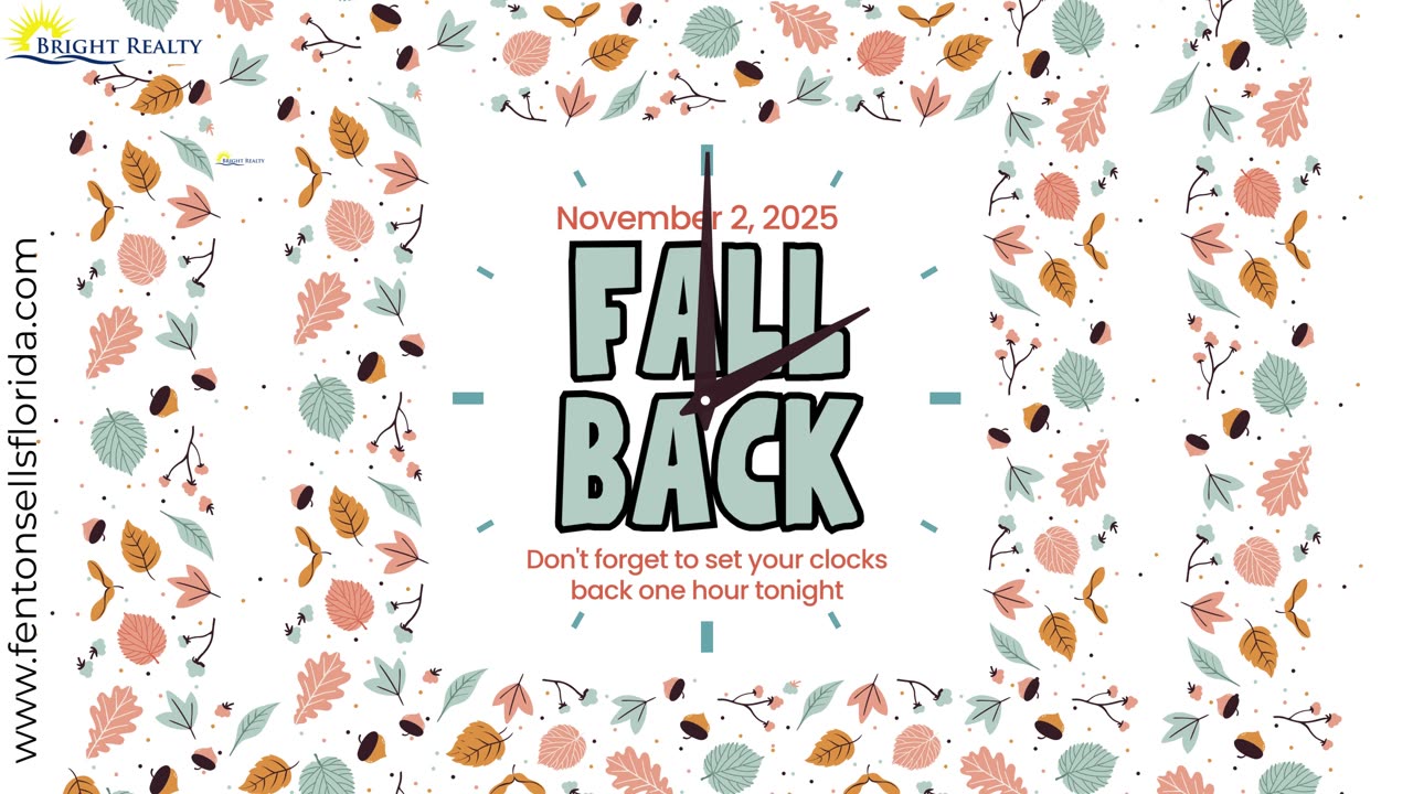 🍂 Don't forget! It's Time to Fall Back Tonight⏰