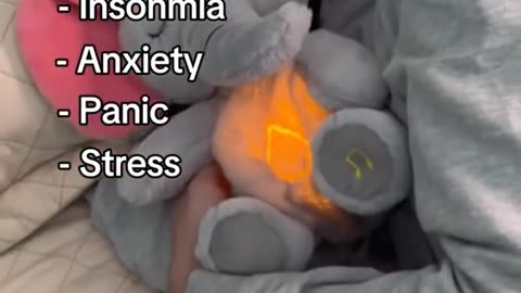 4-in-1 Baby Soothing Elephant Doll 🐘 | Breathing, Light, Music & Hug Toy for Newborn Sleep Aid