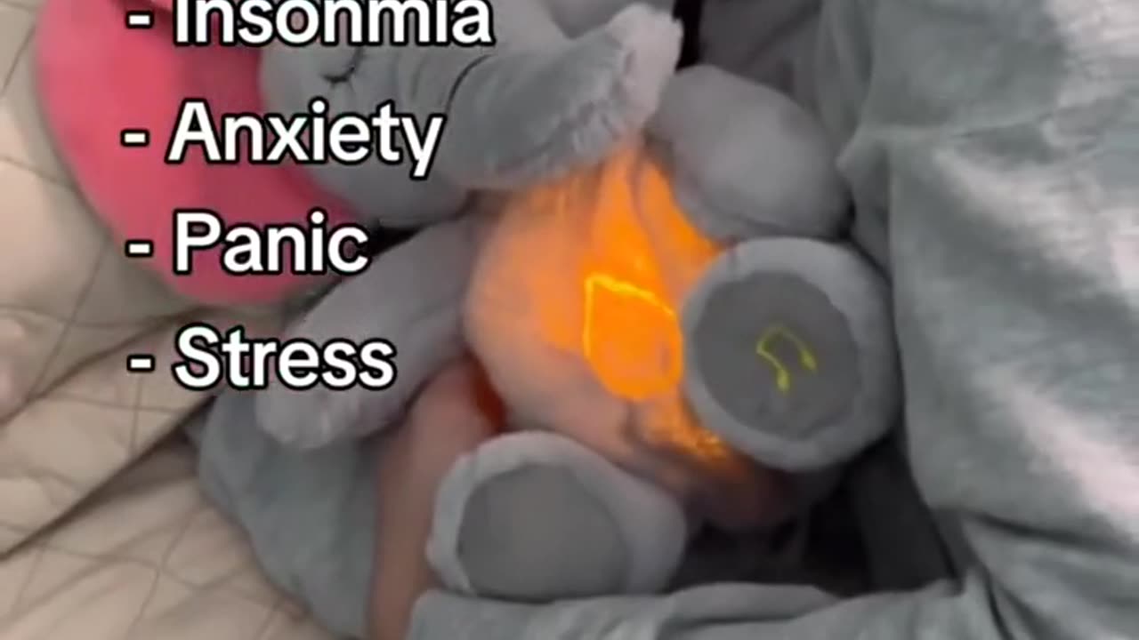 4-in-1 Baby Soothing Elephant Doll 🐘 | Breathing, Light, Music & Hug Toy for Newborn Sleep Aid
