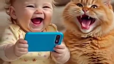 Funny babies laughing 😂😍