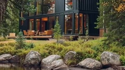 Luxury Container Home Hidden in Nature