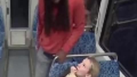Where is the video of them before they got on the train?